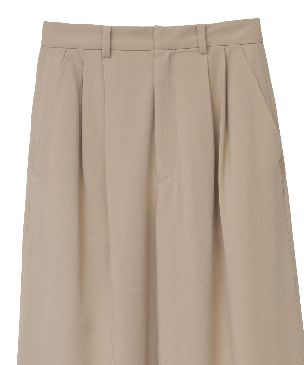 CLANE - ベーシックタックパンツ - BASIC TUCK PANTS - IVORY | ADDICT ...