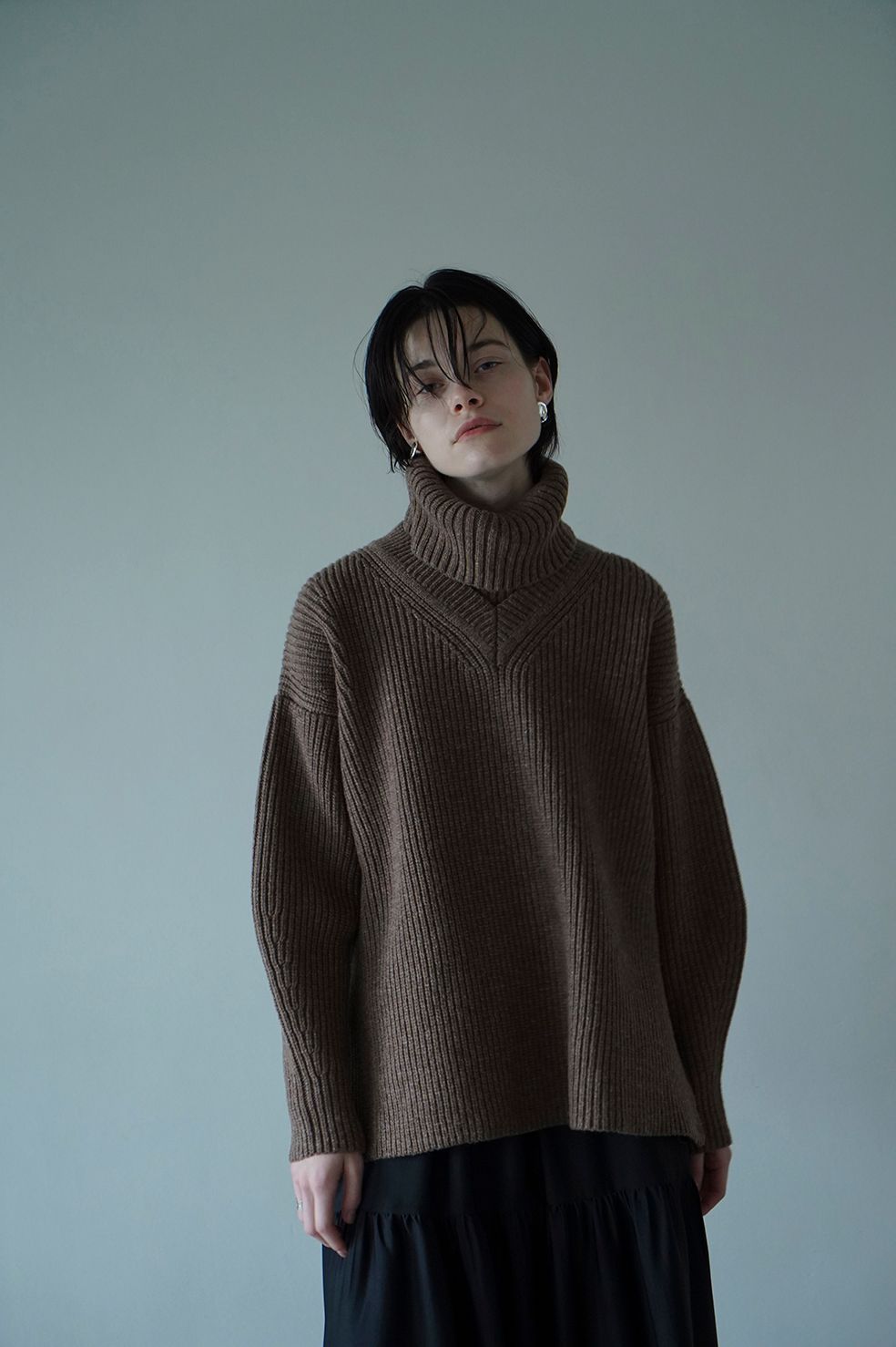 CLANE クラネ　2WAY NECK WARMER KNIT TOPS