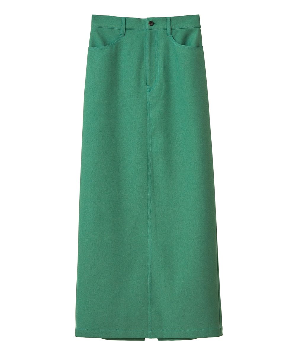 CLANE - スカート ロング スカート - STRAIGHT LONG SKIRT - GREEN