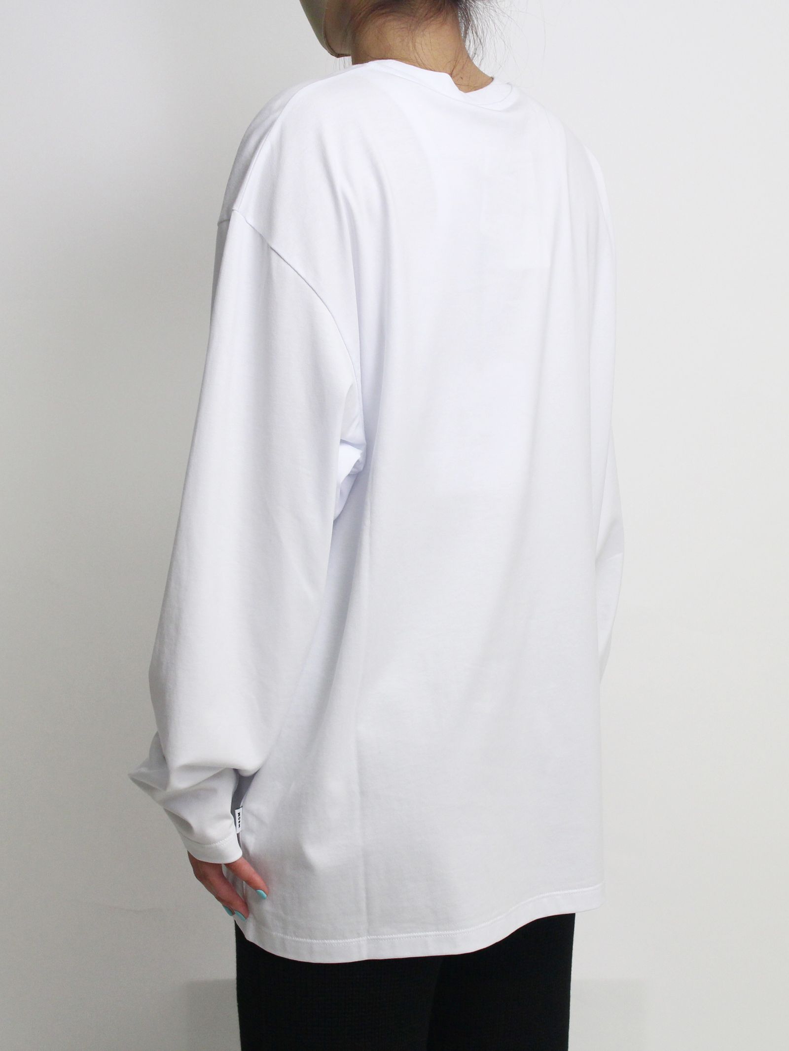 ロゴプリントカットソー - PAINT BRUSHED LOGO T-SHIRTS - WHITE