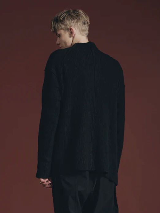 コットン カシミヤ スウェット cotton/cashmere sweater - VI-3655-07 - A-BLACK