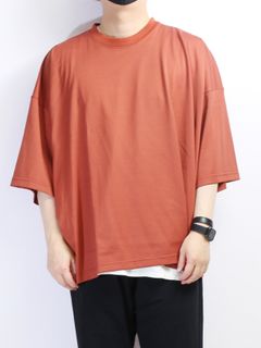 "BIG TEE - Supima cotton  - ORANGE