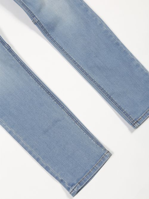 スーパーハイパワーデニム ビンテージアイスブリーチJUSTINデニムパンツ - Vintage Blue JUSTIN Denim Pants - SAXE