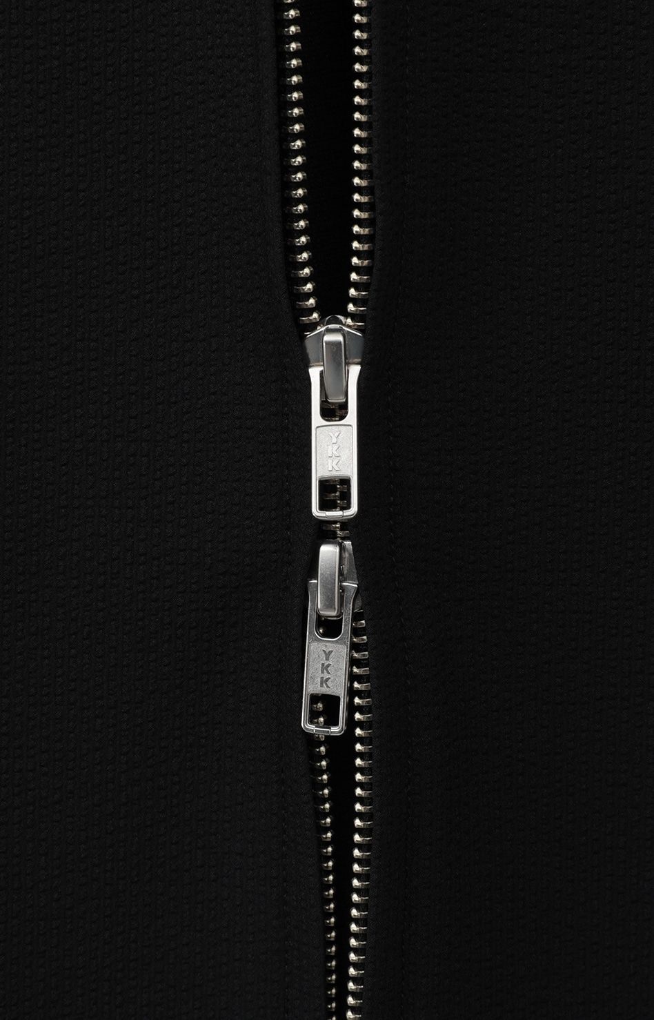 サッカーストライプ ジップシャツ - SUCKER STRIPE ZIP SHIRT - BLACK