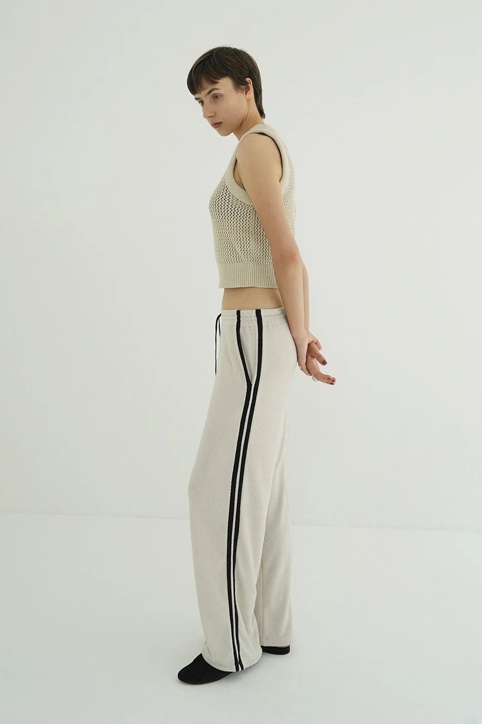 パイルラインパンツ - PILE LINE PANTS -  IVORY