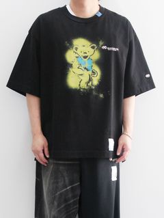 ベアプリント ティーシャツ - bear printed tee - BLACK