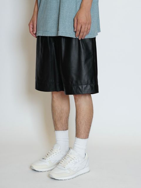 シープ レザーショーツ - LEATHER EASY SHORTS