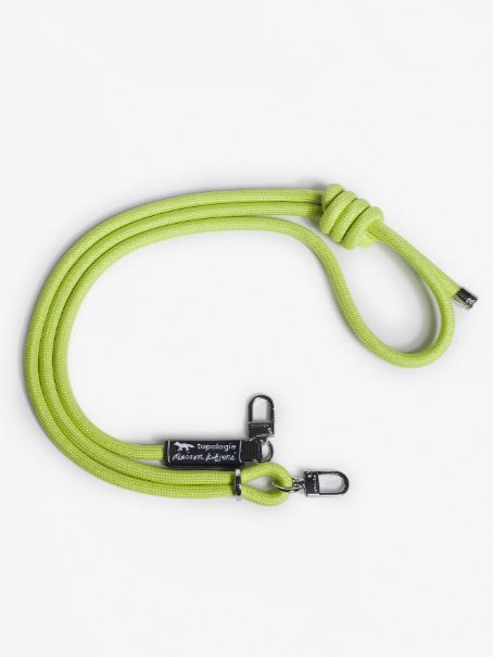【Topologie / トポロジー】アジャスタブルロープストラップ 刻印カラビナ付き 86〜150cm citron vert