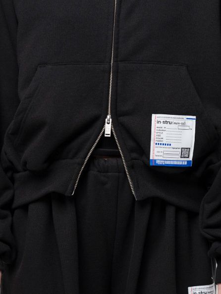 【レディース】 クロップドジップパーカー - ZIP PARKA (BLACK)