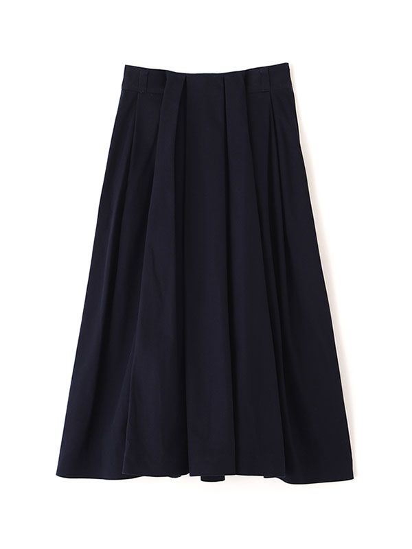 タックボリュームミディスカート （NAVY)
