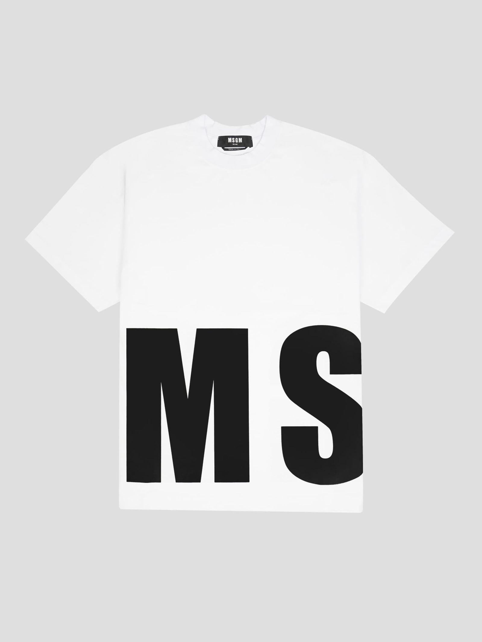 MSGM - MSGM BIG LOGO Tシャツ - BLACK | ADDICT WEB SHOP
