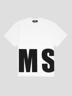 MSGM BIG LOGO Tシャツ - WHITE