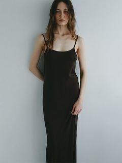 マルチウェイカットロングスカート - BROWN