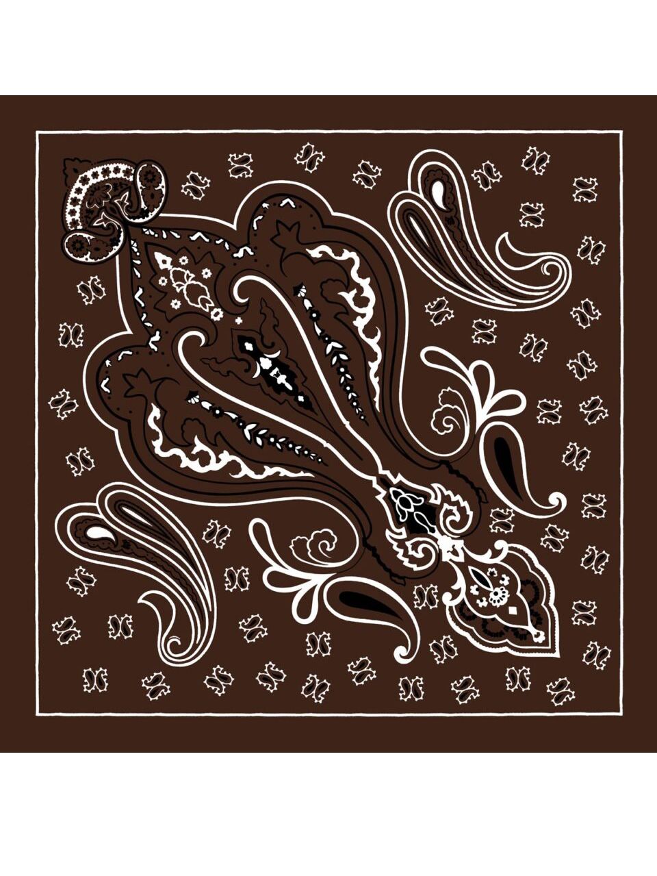 【Pamila】バンダナ / スカーフ （DARK CHOCO） 65×65cm