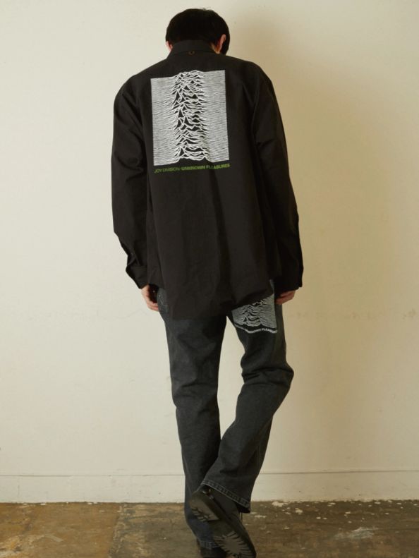 × JOY DIVISION UNKNOWN PLEASURES LS SHIRT - ロングスリーブシャツ (BLACK)