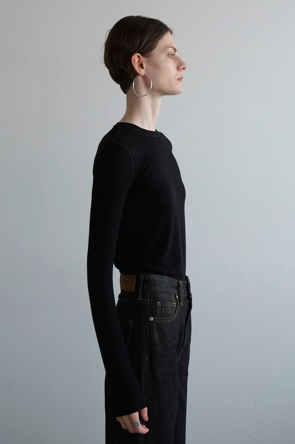 クラネ / CLANE カシミア混クルーネックトップス - COMFORTABLE CREW TOPS CLANE - カシミア混クルーネックトップス - COMFORTABLE CREW