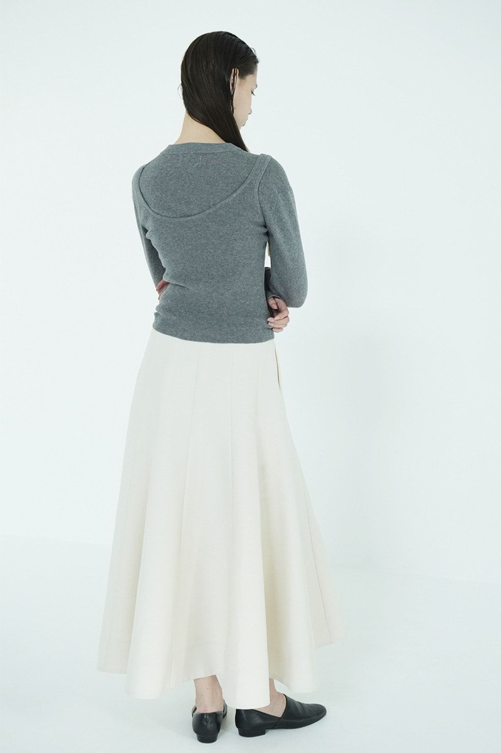 ニットカーディガン×タンクトップ セット -  BUTTON CARDIGAN TANK SET (MIX)