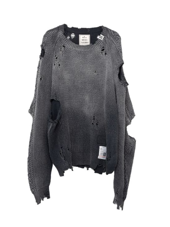 【メンズ】 サンフェイデッドライク ニットプルオーバー - Sun Faded Like Knit Sweater - BLACK