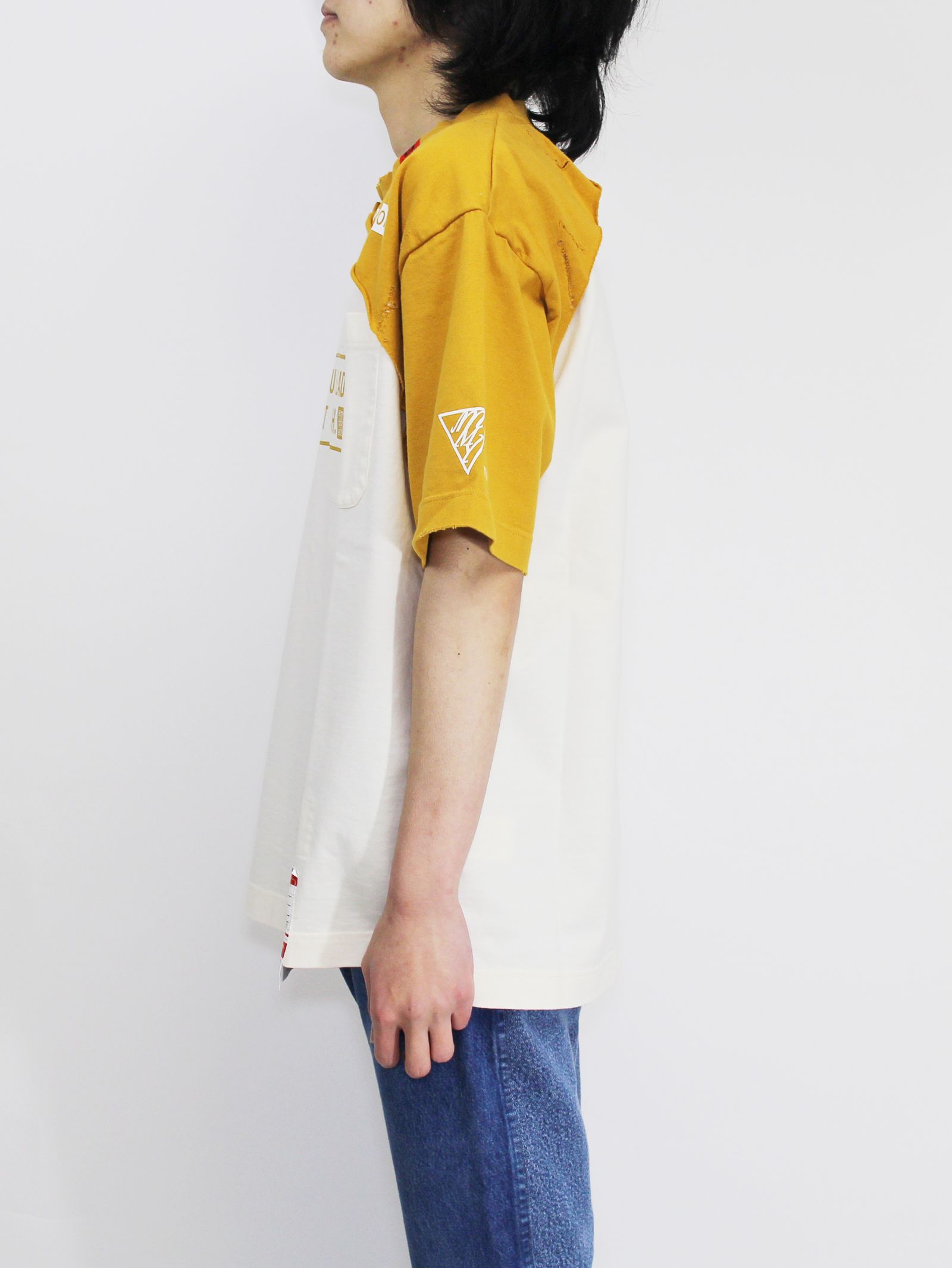 レイヤードティーシャツ - layerd T-shirt WHITE