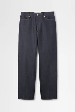 ストレートデニムパンツ - denim pant in wool denim （INDIGO)