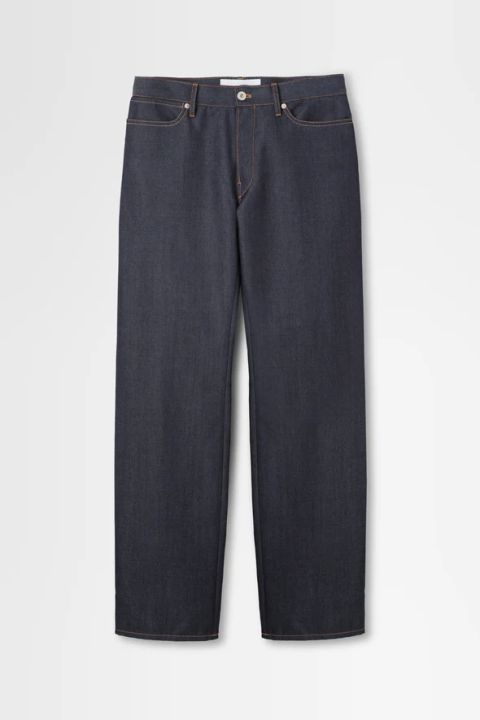 ストレートデニムパンツ - denim pant in wool denim （INDIGO)