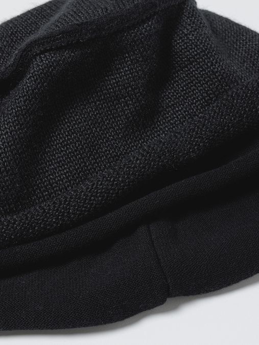 ニットビーニー / キャップ (A-BLACK)