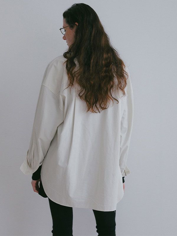 カットオフユージュアリーシャツ (OFF WHITE)