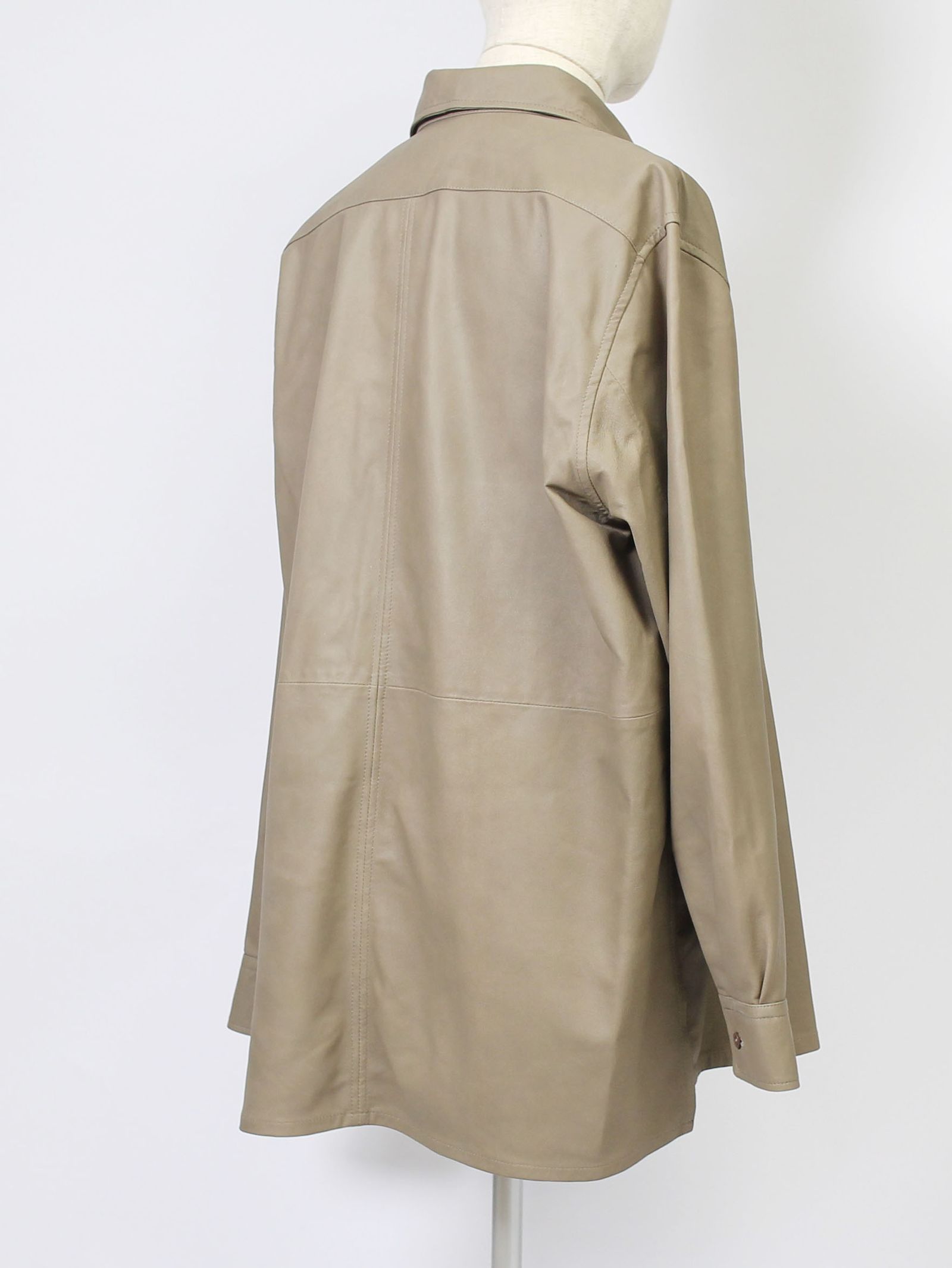 トップス 073052 SEVEN BY SEVEN LETHAER PULLOVER SEVEN BY SEVEN - LETHAER PULLOVER SHIRTS - Goat leather