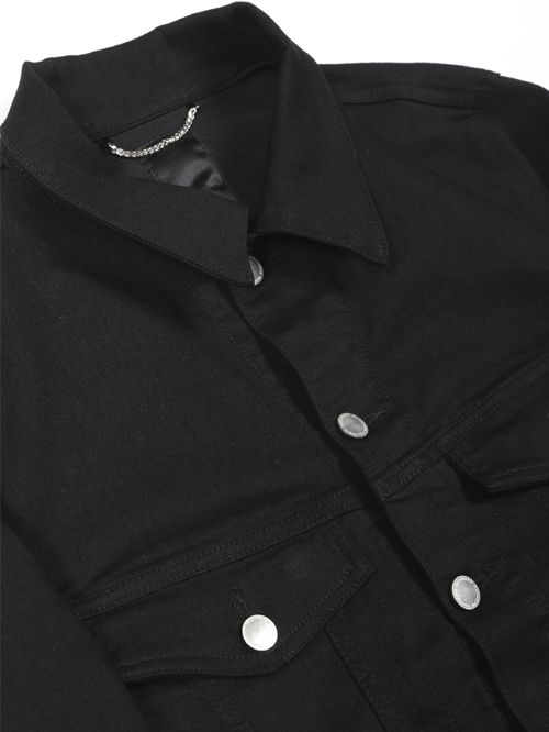 EXフィットデニムジャケット - Denim Jacket - BLACK
