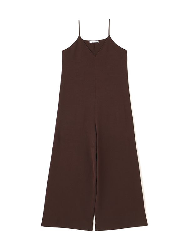 キャミソールニットオールインワン - BROWN