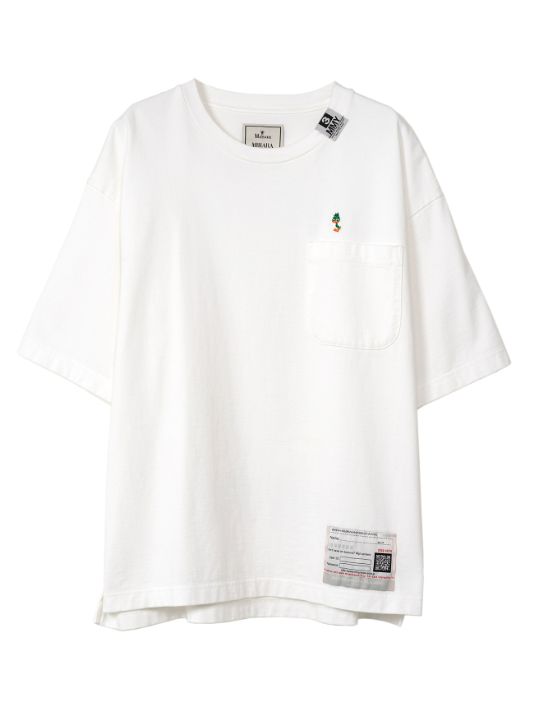 ダックエンブロイダリーTシャツ - Duck Embroidery T-shirt - WHITE
