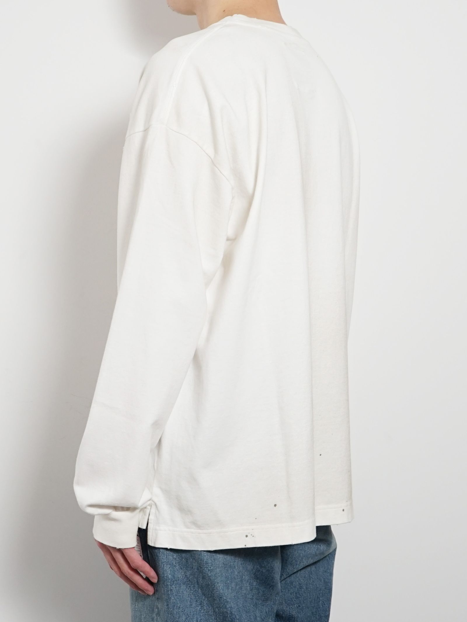 ロングスリーブプリント カットソー - LEON PT DR LS TEE - WHITE