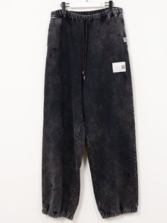 ブリーチドスウェットパンツ  (BLACK)