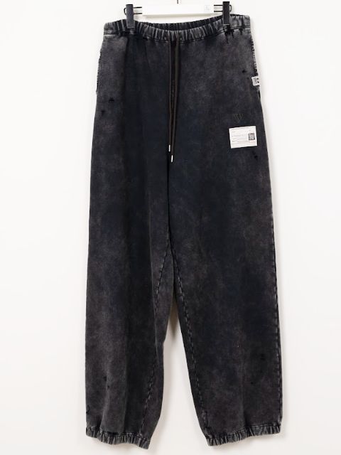 ブリーチドスウェットパンツ  (BLACK)