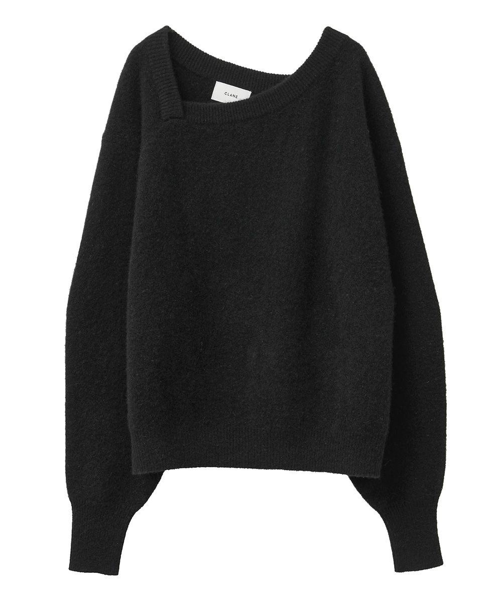 CLANE クラネ DEFORM BOAT NECK YAK KNIT TOPS | www.fleettracktz.com