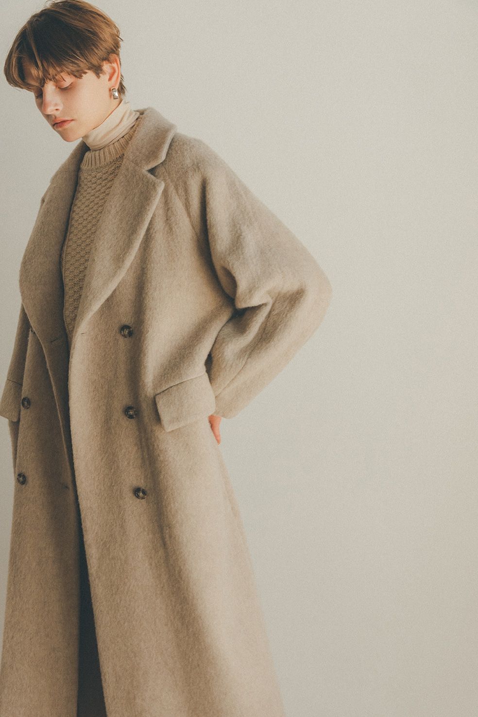 CLANE - ダブルウールロングコート - DOUBLE WOOL LONG COAT