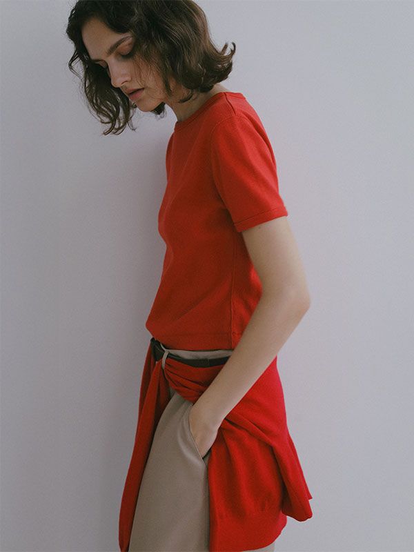 コンパクトフライスTee / カットソー  (RED)