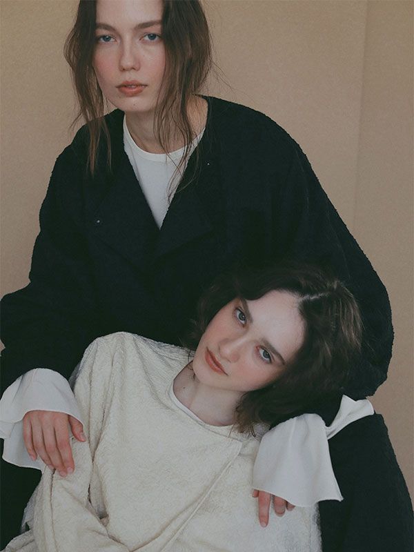 コットンジャガードライトブルゾン （BLACK)