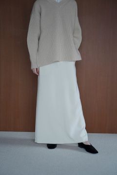 2WAY ADJUST LOW WAIST SKIRT - IVORY