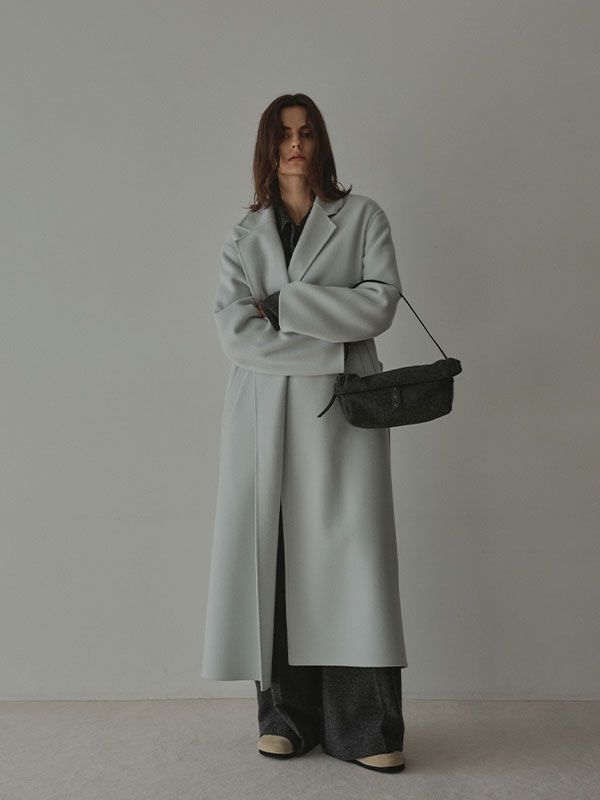 メルトンロングリバーコート (LIGHT BLUE)