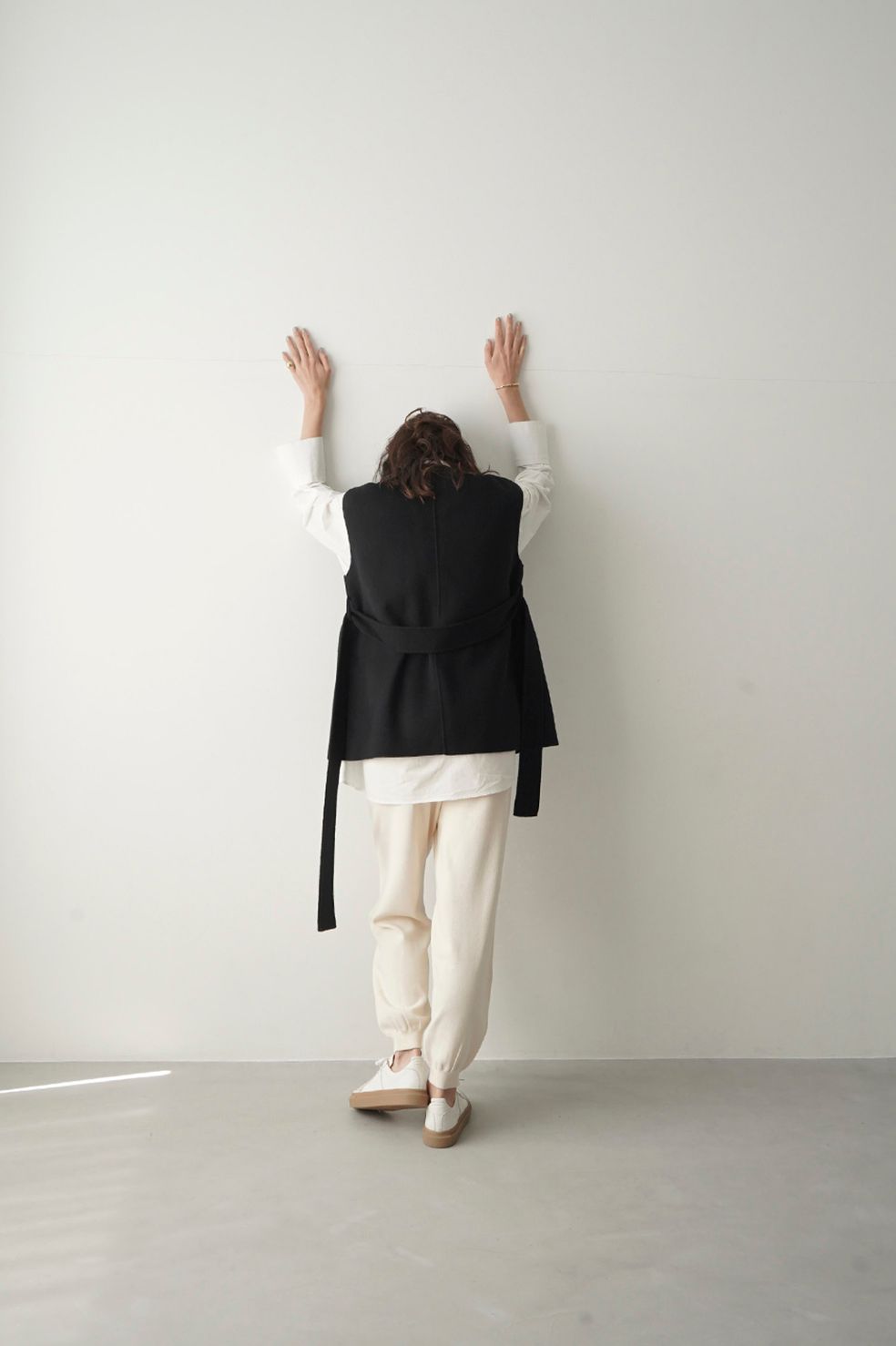 CLANE - スリム ニット パンツ - SLIM KNIT PANTS - IVORY | ADDICT