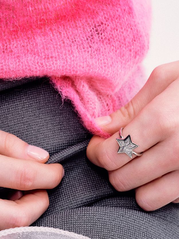 Brilliant Star Ring （SILVER) - スターリング