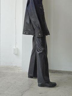グラデーションコーティングセミワイドフレアデニム
