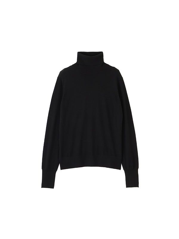 DEPENDREハイネックニットプルオーバー / カットソー (BLACK)