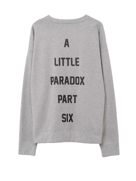 キャットプリントスウェットシャツ - Cat Printed Sweatshirt (GREY)