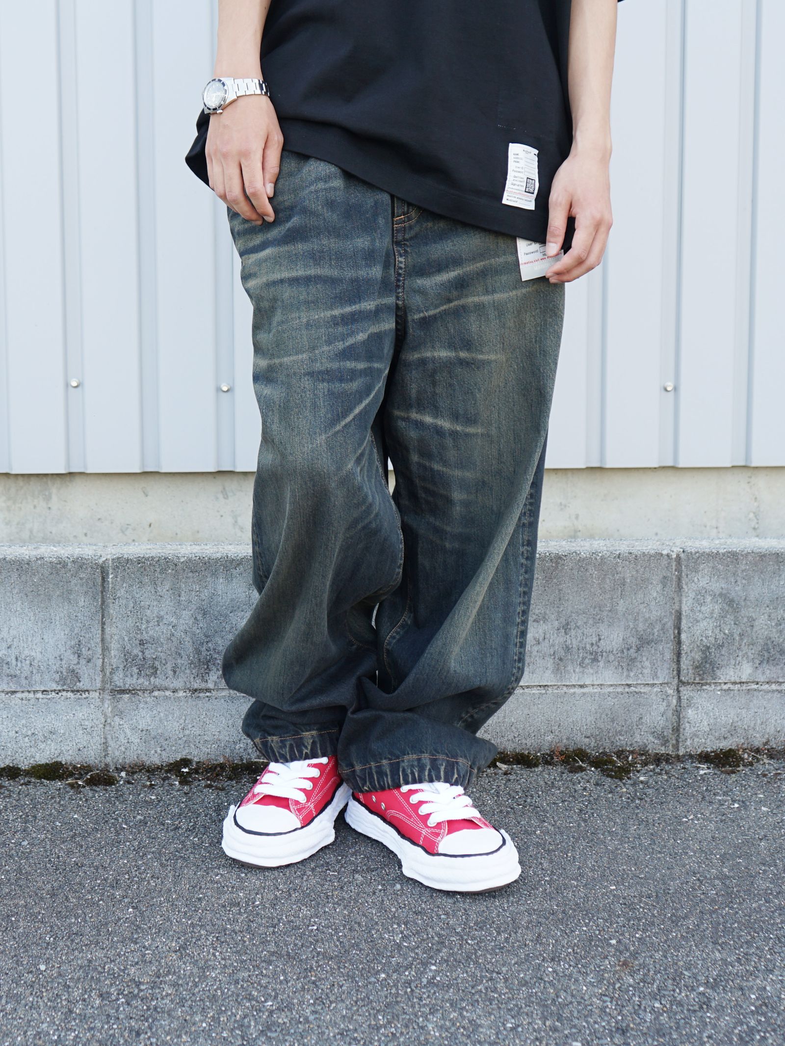 【ピーターソン 23】 キャンバス オリジナルソール スニーカー RED - OG SOLE PTS23 CANVAS LOW-TOP A11FW702