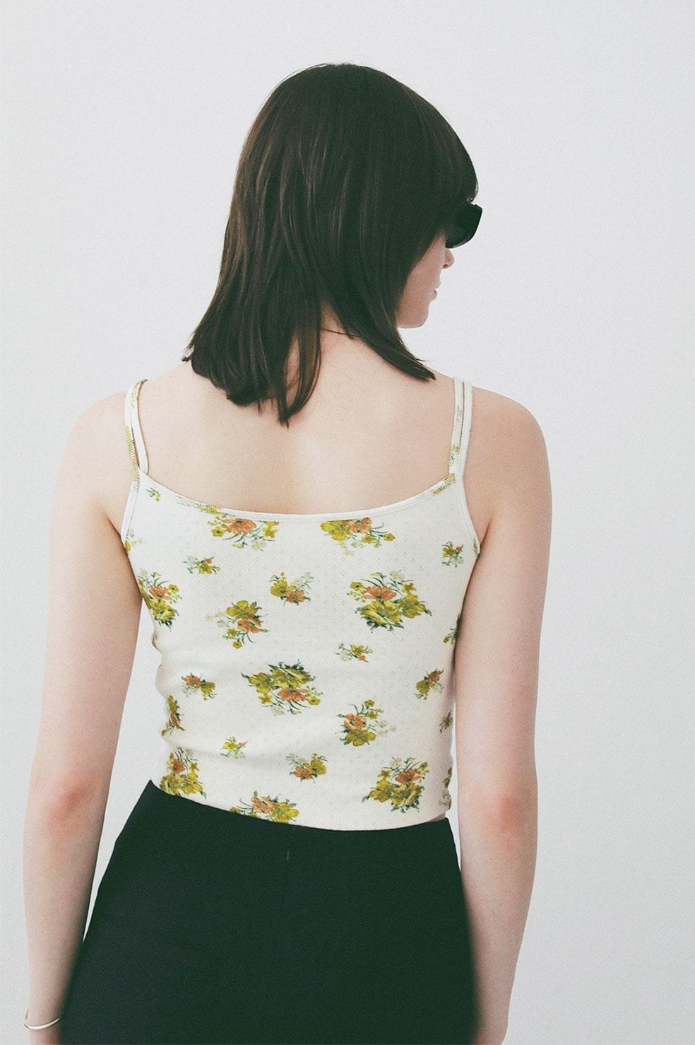 マルチウェイキャミソール - MANY WAY FLOWER CAMI TOPS (YELLOW)