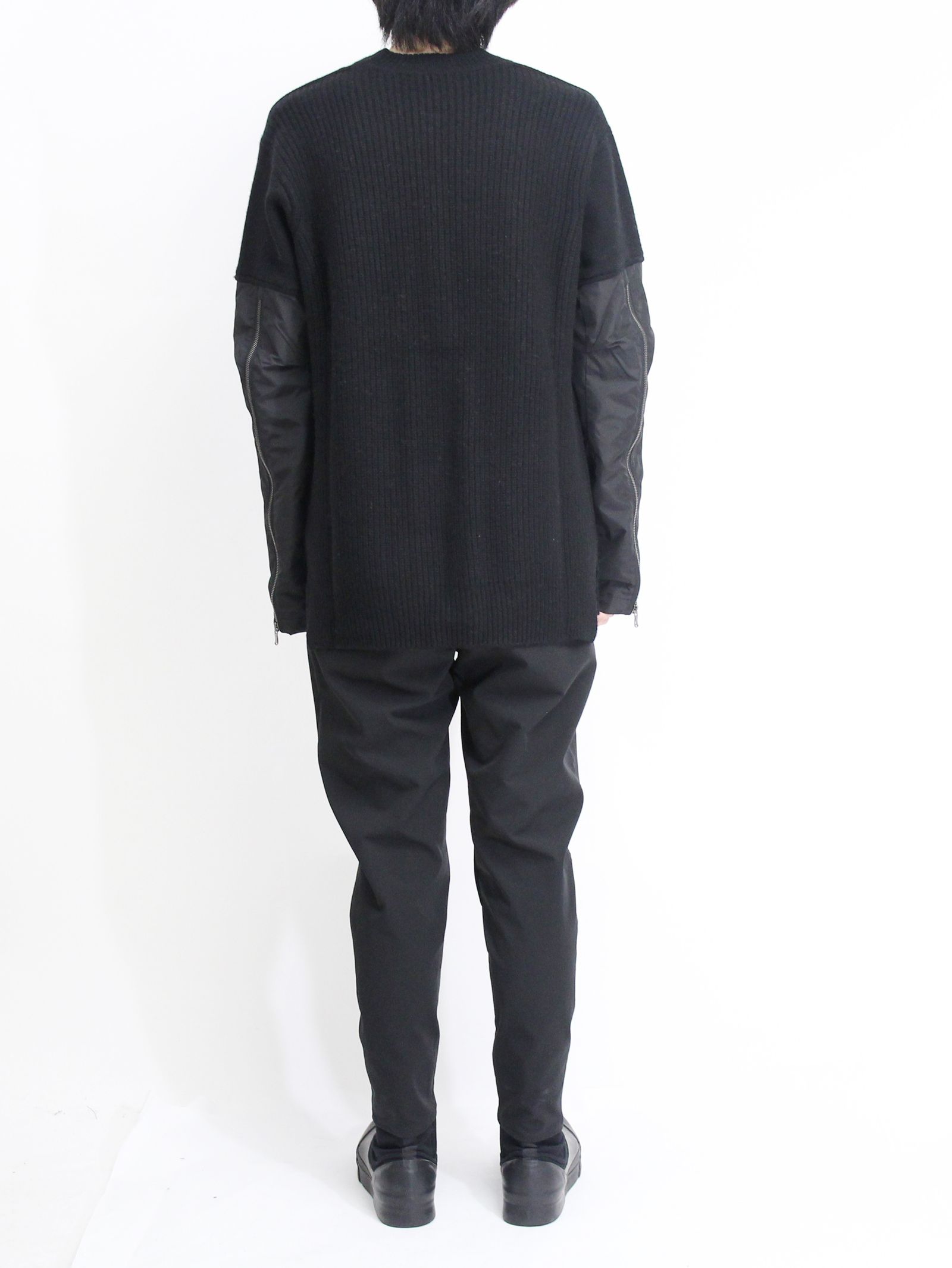 コンビネーションプルオーバー  - BLACK