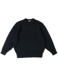 ローゲージカシミヤニット - Low Gage Cashmere Crew Neck Knit - GREEN