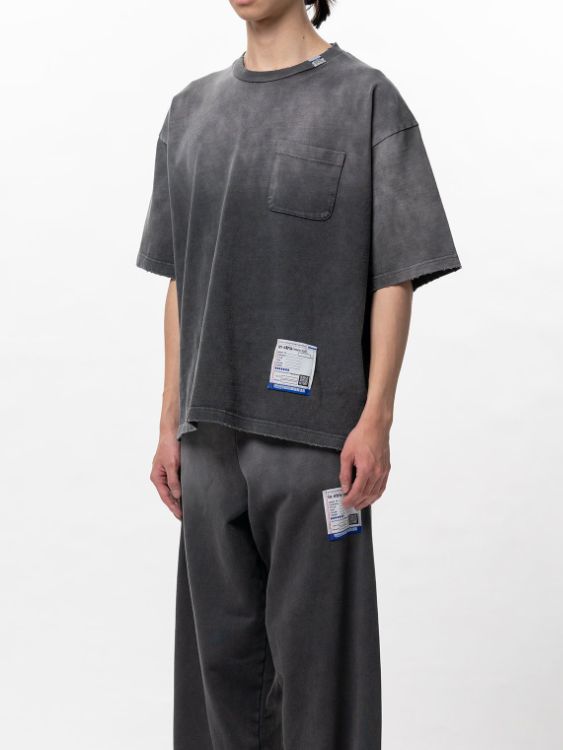 ディストレスト Tシャツ - Sun Faded Like Distressed Pocket T-shirt (BLACK)